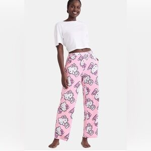 HELLO KITTY PJ PANTS WOMENS Size 2X 18W-20W Side Pockets New